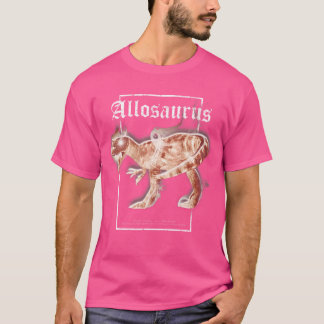 Allosaurus Giant Lennse Theropoda Dinosaur Chalkti T-Shirt