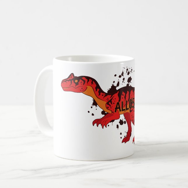 Allosaurus Kaffeetasse (Vorderseite Links)