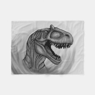 Allosaurus Sketch Fleecedecke