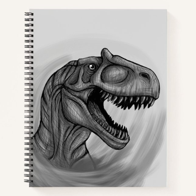 Allosaurus Sketch Notizbuch (Vorderseite)