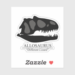 Allosaurus Skull Aufkleber