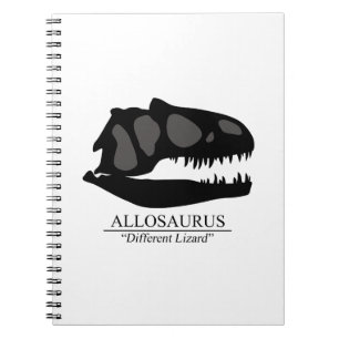 Allosaurus Skull Notizblock