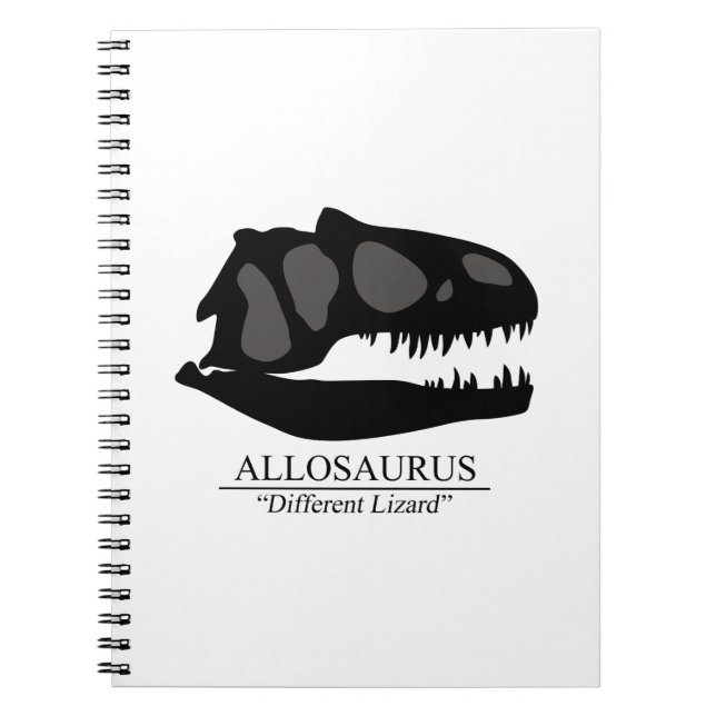Allosaurus Skull Notizblock (Vorderseite)