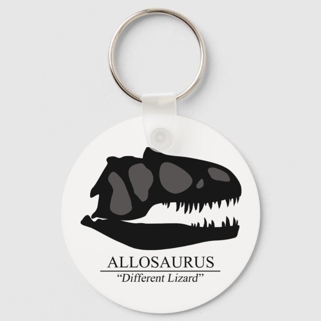 Allosaurus Skull Schlüsselanhänger (Vorderseite)