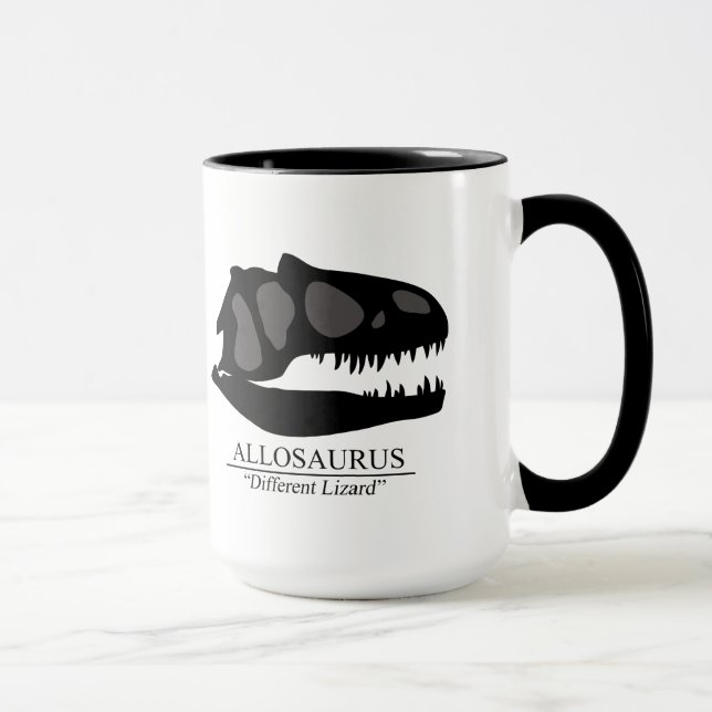 Allosaurus Skull Tasse (Rechts)