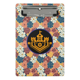 allover flower design mini klemmbrett