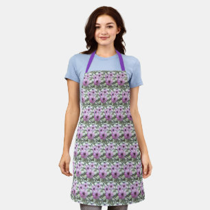 Allover Imprimer tablier violet marguerites africa