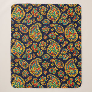 Allover-Paisley Sherpadecke