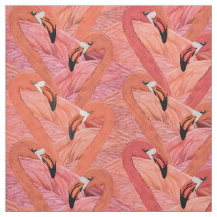 Allover rosa Flamingo Muster Stoff