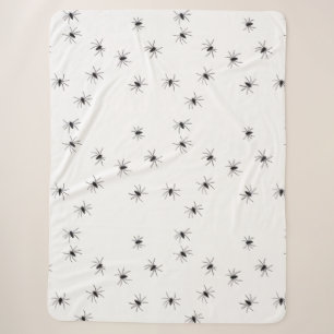 Allover Spiders Halloween Sherpadecke