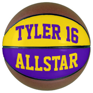 Allstar Dark Lila und gelb Basketball
