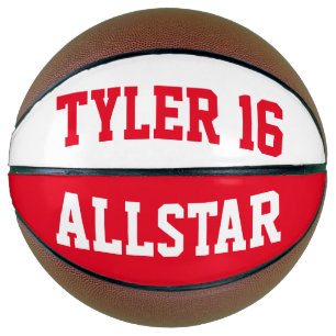 Allstar Red und White Basketball