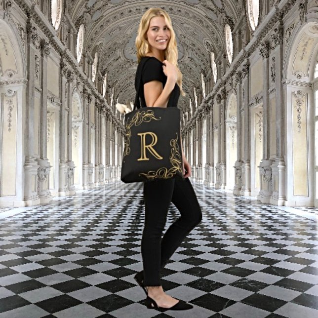 Alltägliche Eleganz: Personalisiertes Goldmonogram Tasche (Von Creator hochgeladen)