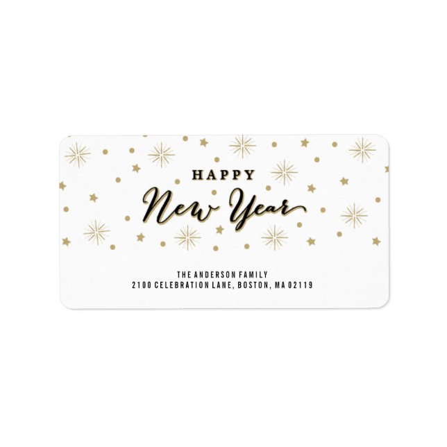 Allumez le ciel | Étiquettes de adresse de vacance (Devant)