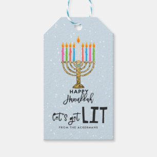 Allumons les lumières Étiquettes de cadeaux de H