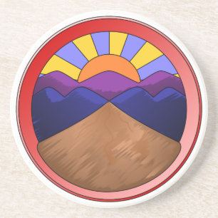 Alluvial-Fan-Logo Untersetzer