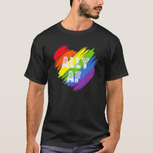 Ally Af Heart Lgbt Community stolz Ally Lgbt Prid T-Shirt
