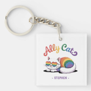 Ally Cat - Cute White Cat LGBTQ Pride (2)