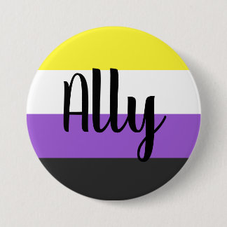Ally-Flag, nicht binär Button
