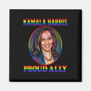 Ally Kamala Harris Unser Vp LGbt Flag Gay Pride Mo Magnet