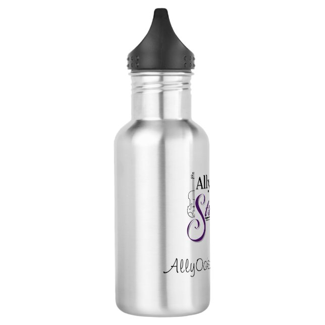 Ally Oakes Strings Logo Wasserflasche Edelstahlflasche (Links)