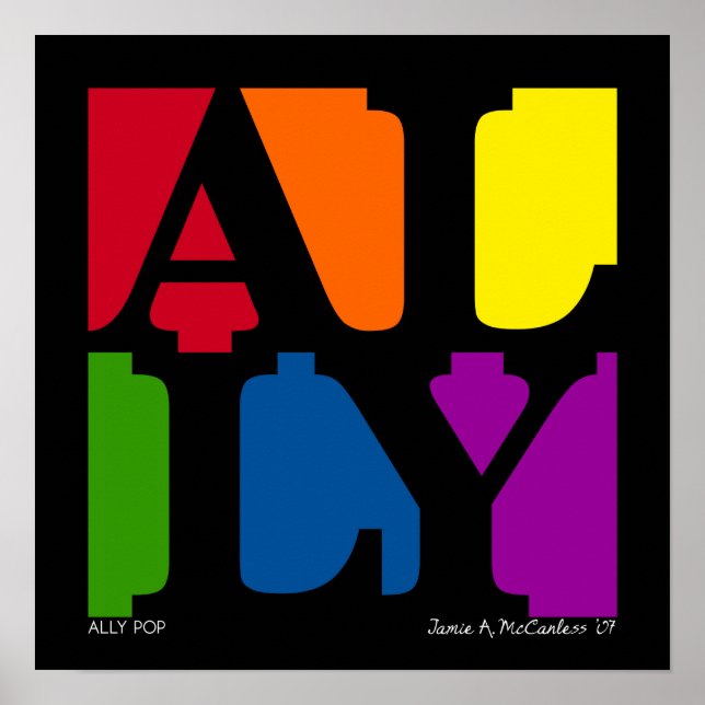 ALLY Pop Poster (Black) (Vorne)