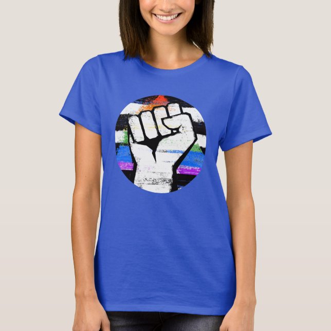 Ally Pride Fist T - Shirt (Vorderseite)