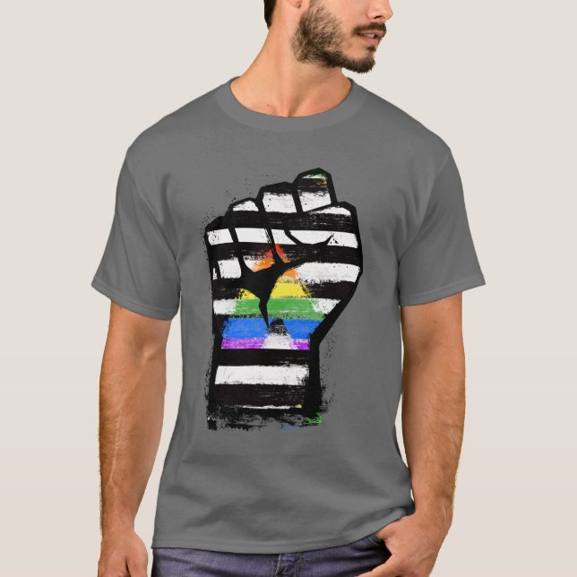 Ally Pride Fist T-Shirt (Vorderseite)