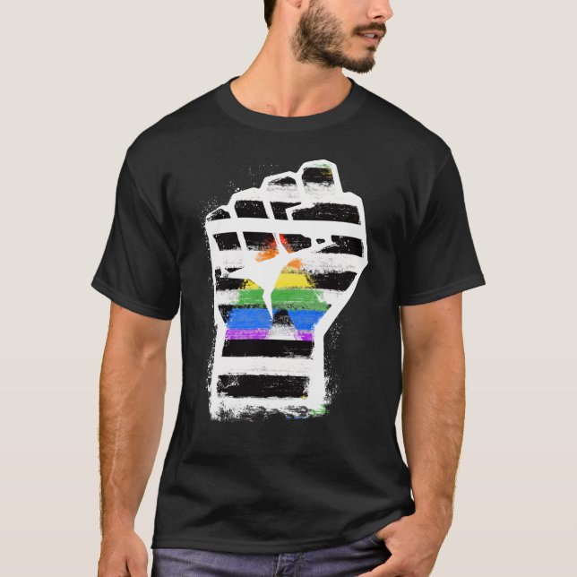 Ally Pride Fist T - Shirt (Vorderseite)
