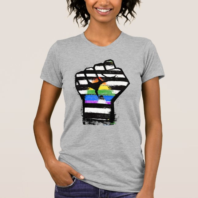 Ally Pride Fist T-Shirt (Vorderseite)