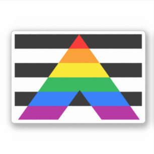 Ally Pride Flag Aufkleber