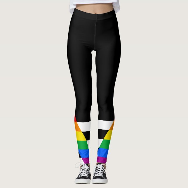 Ally Pride Flag Leggings (Vorderseite)