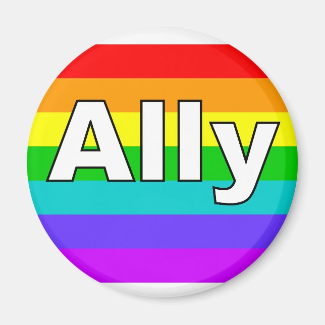 Ally Pride Flag Magnet (Vorne)