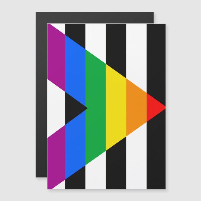 Ally Pride Flag Magneteinladung (Vorne/Hinten)