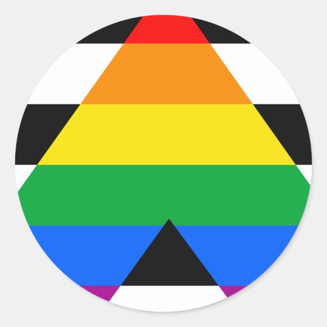 Ally Pride Flag Runder Aufkleber (Vorderseite)