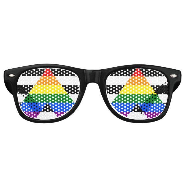 Ally Pride Flag-Sonnenbrille Partybrille (Vorderseite)