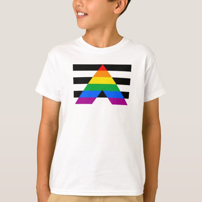 Ally Pride Flag T-Shirt (Vorderseite)