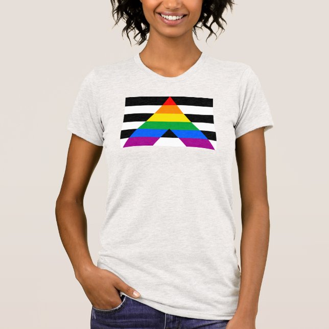 Ally Pride Flag T-Shirt (Vorderseite)