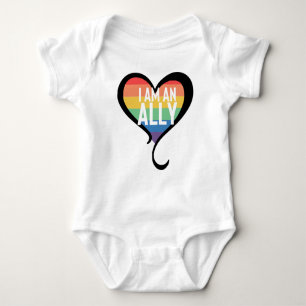 Ally Pride Rainbow Baby Bodysuit Strampler