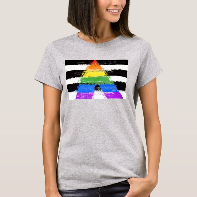 Ally Pride T - Shirt gestrichen (Vorderseite)