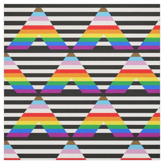 Ally Progress Pride Flag Stoff (Muster)