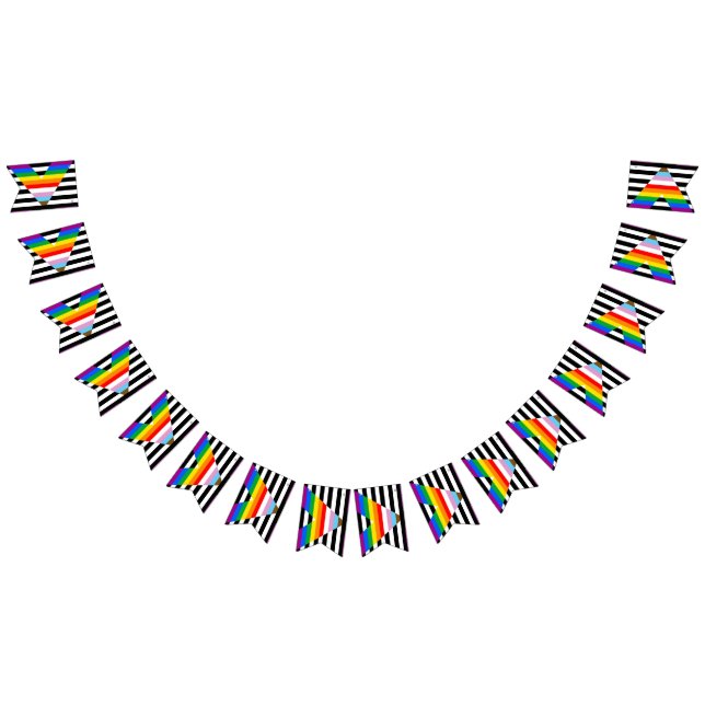 Ally Progress Pride Flag Wimpelkette (Alle)