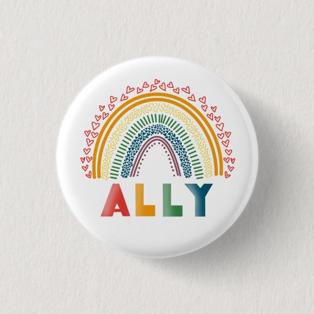 Ally Rainbow-Taste Button (Vorderseite)