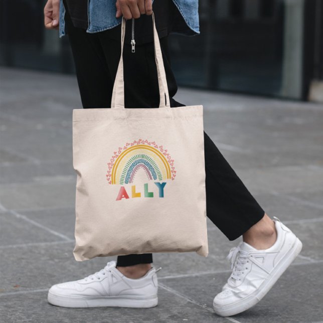 Ally Rainbow Tote Bag Tragetasche (Von Creator hochgeladen)