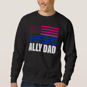 Ally Vater Bisexual Flag Lgbt Gay Pride Sweatshirt