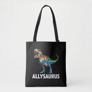 Allysaurus LGBT Dinosaur Regenbogenflagge Ally LGB Tasche