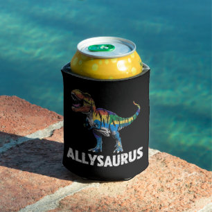 Allysaurus LGBT Dinosaurier Regenbogenflagge Ally Dosenkühler