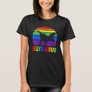 Allysaurus LGBT Shirt Dinosaur Regenbogenflagge Al