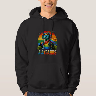 Allysaurus Pride LGBTQ Rainbow Sonnenbrille Ally D Hoodie