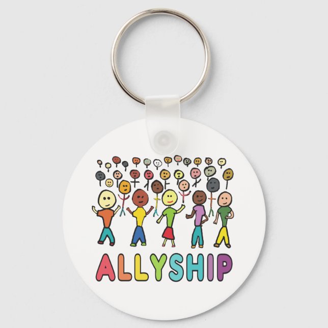 Allyship Schlüsselanhänger (Vorderseite)